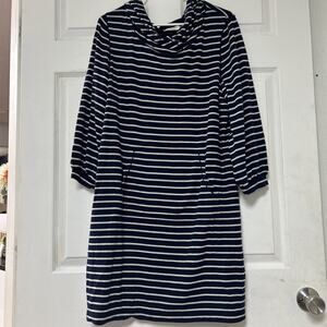 Max Studio Women’s Long Sleeve Hooded Dress With Front Pocket